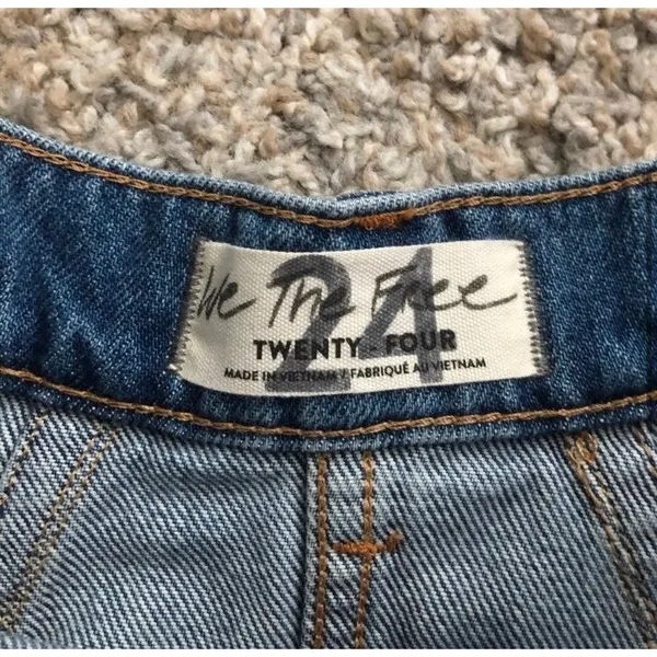 NWT Free People Denim Cosmico Flirt Skirt Size 24 - Image 3