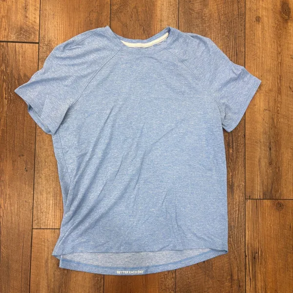 Lululemon License to Train Classic Fit T Shirt Blue Performance Stretch Size 8/M - Image 2