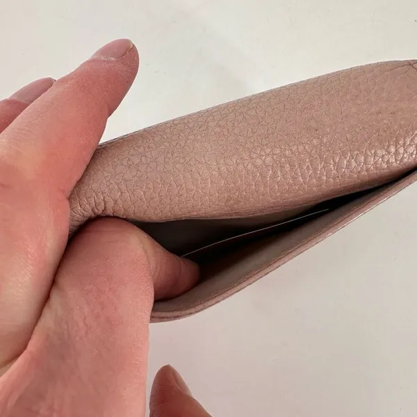 Kate Spade Blush Pink Neutral Leather‎ Tri-Fold Wallet - Image 3