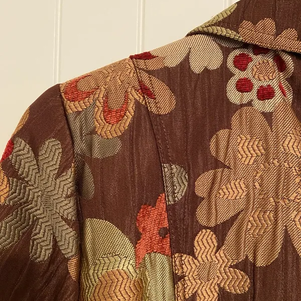 NWOT | Erin London women’s autumn‎ Jacquard chenille floral embroidered jacket - Image 8