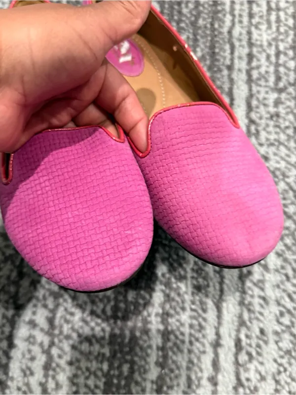 Clarks Artisan Pink Tige De Cuir Loafers Suede Flats size 6M - Image 2