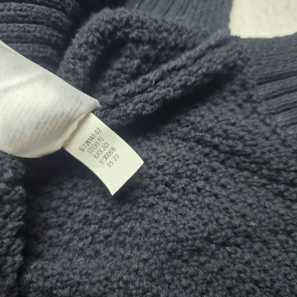 Old Navy Womens Black Jack Stitchy PO Cotton Textured Knit Sweater‎ M 726147-02 - Image 6