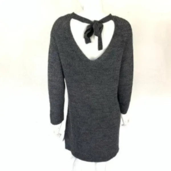 J. Crew Sweater Dress Size Small Gray Knit‎ - Image 3