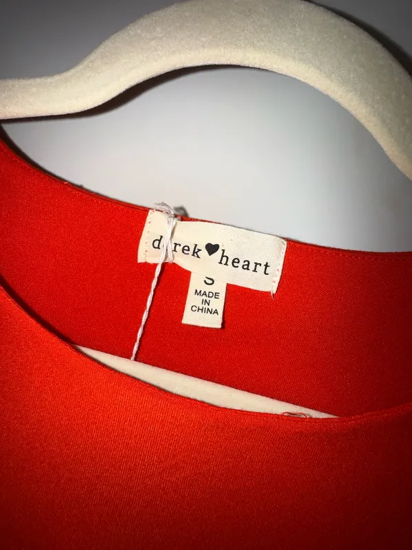 Boutique Red Dress - Image 4