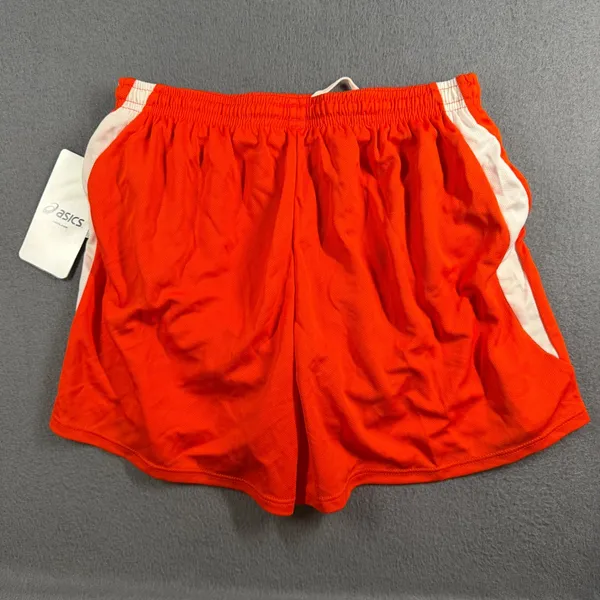 Asics Medley Running Shorts Womens Medium Orange Drawstring Liner TF754-1501 NWT - Image 8