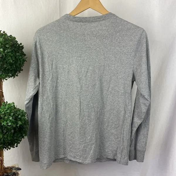 Ralph Lauren Polo Gray Long Sleeve Crew Neck Tee T Shirt Top L - Image 3