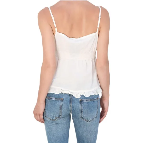 Nordstrom White Sleeveless baby doll Y2K tank Top! Size medium! - Image 2