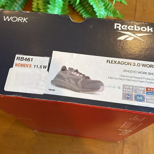 Reebok Work RB461 Flexagon 3.0 Safety Toe Athletic Work Shoe Women's Size 11.5W - Image 2