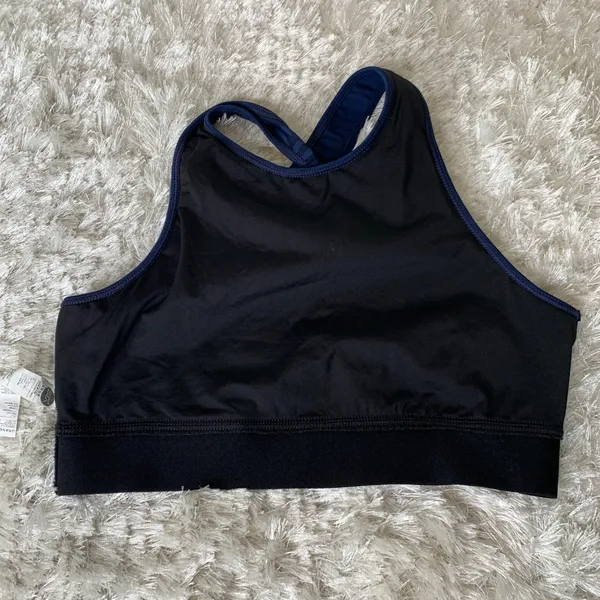 Vimmia X Energy Wave Crop Top Sz Large Blue Black - Image 9