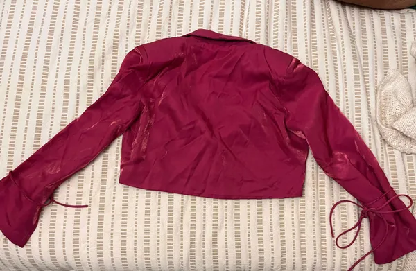 Nasty Gal Pink Cropped Blazer - Image 7