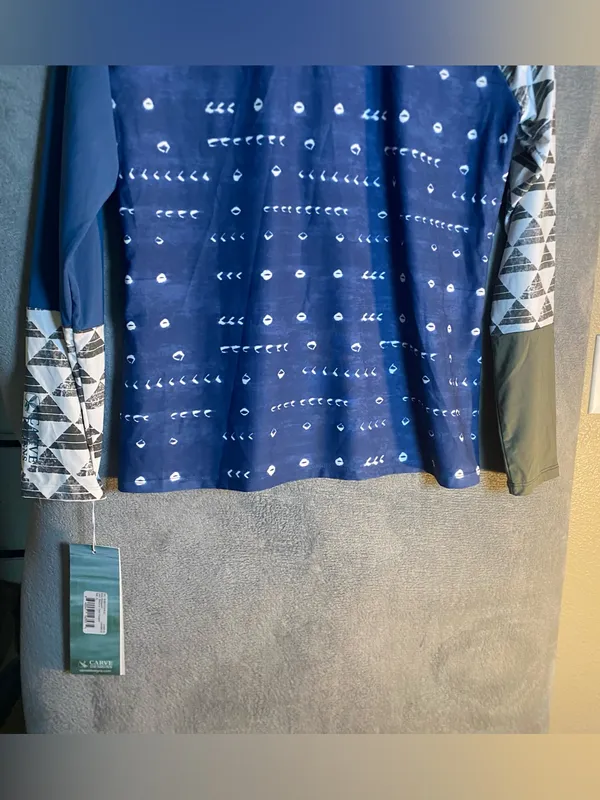 Carve designs XL half zip new long sleeve Rash Guard‎ Shirt Summer beach - Image 10