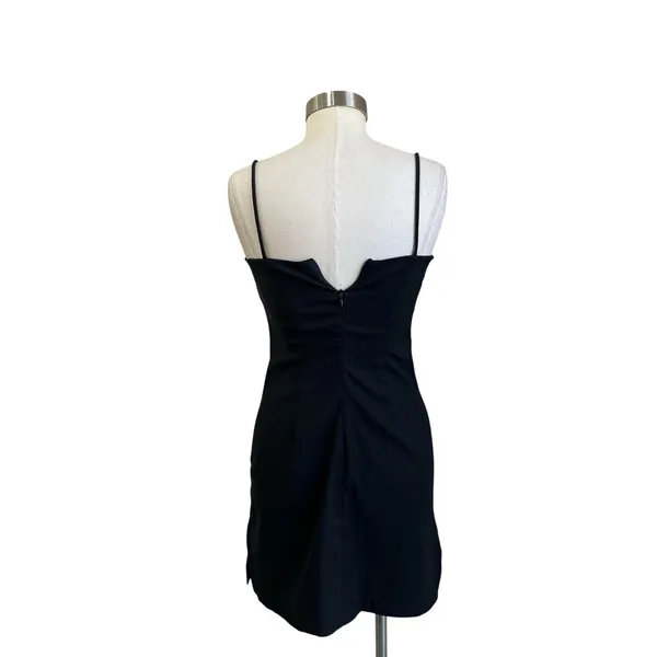 Vintage Y2K Rampage Black Mini Dress Size 5‎ Bodycon Slip Party 90s - Image 3
