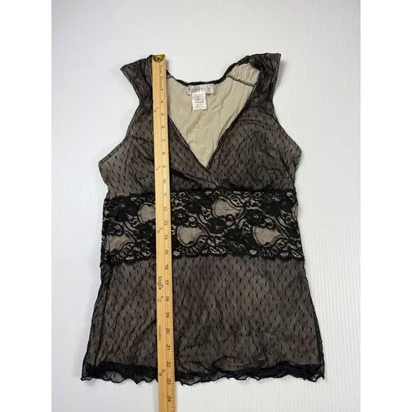 White House Black Market Elegant Black Lace‎ Overlay Cocktail Dress Size M - Image 4