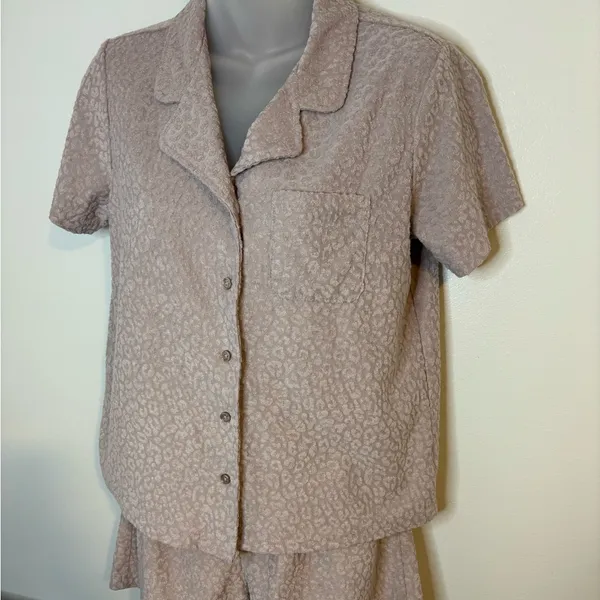 Como Sleep Women's Pink Pajama Set Size Small - Image 3