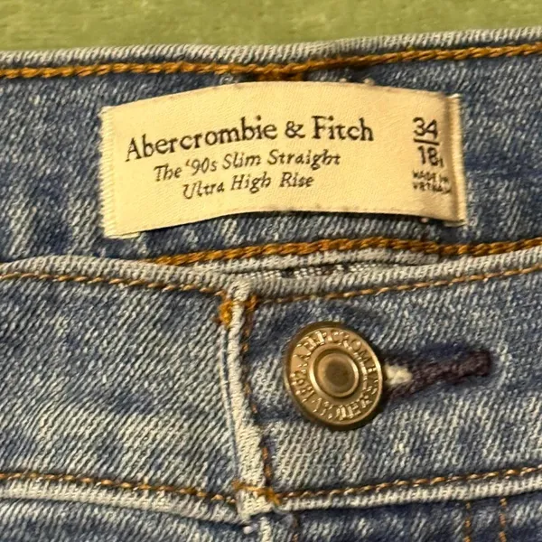 Abercrombie & Fitch ’90s Slim Straight jeans Size 34/18R - Image 2