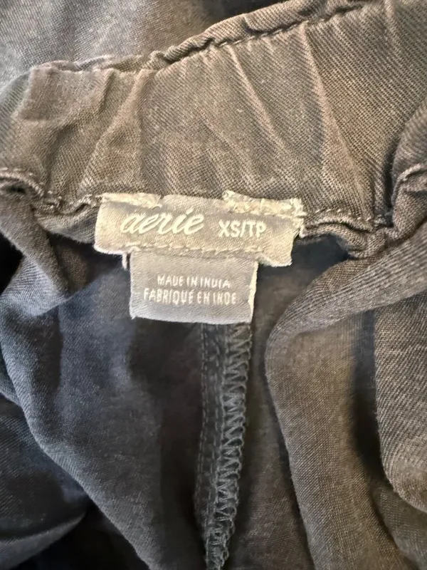 Aerie Garment Died Paper Bag Belted Waist Rolled Hem Boho Fairy Shorts XS - Image 2
