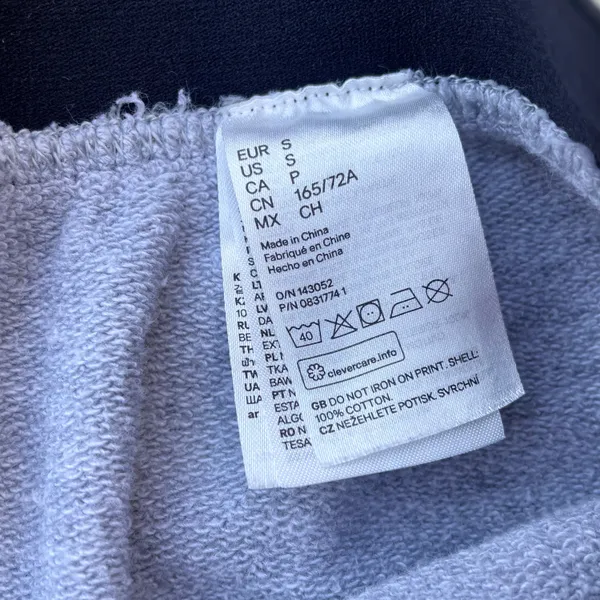 P.E. Nation X H&M grey cotton high rise shorts size S small - Image 10