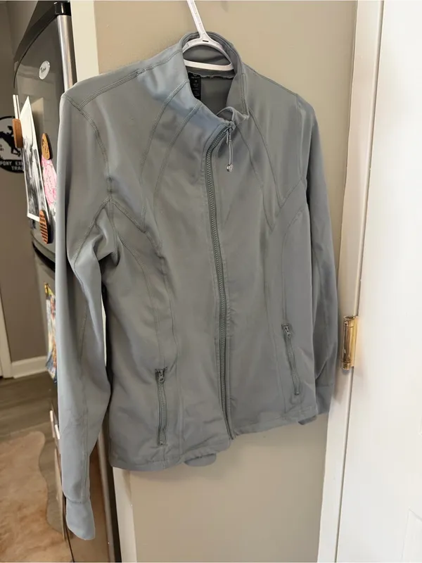 90 Degree By Reflex gray activewear athleisure zip up jacket M - Image 4