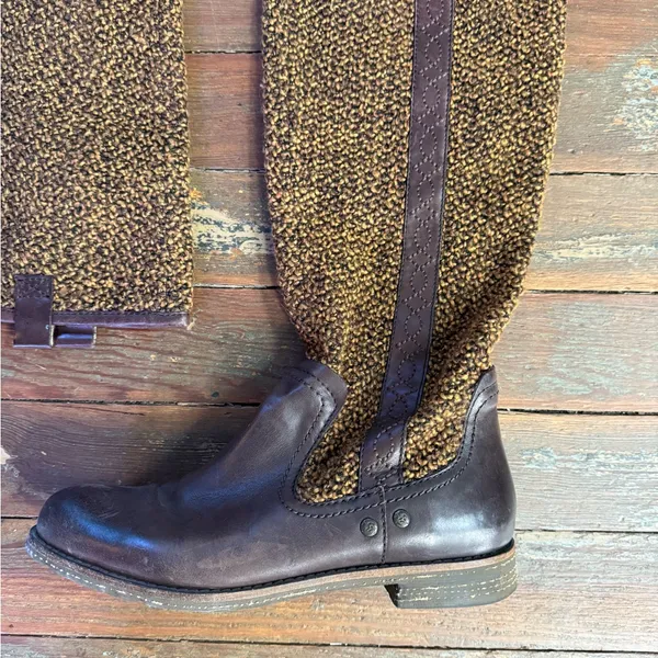 OTBT Putney Women’s Wool Leather Riding Western Knit Boots ~ Size 8.5 💛🍄 - Image 2
