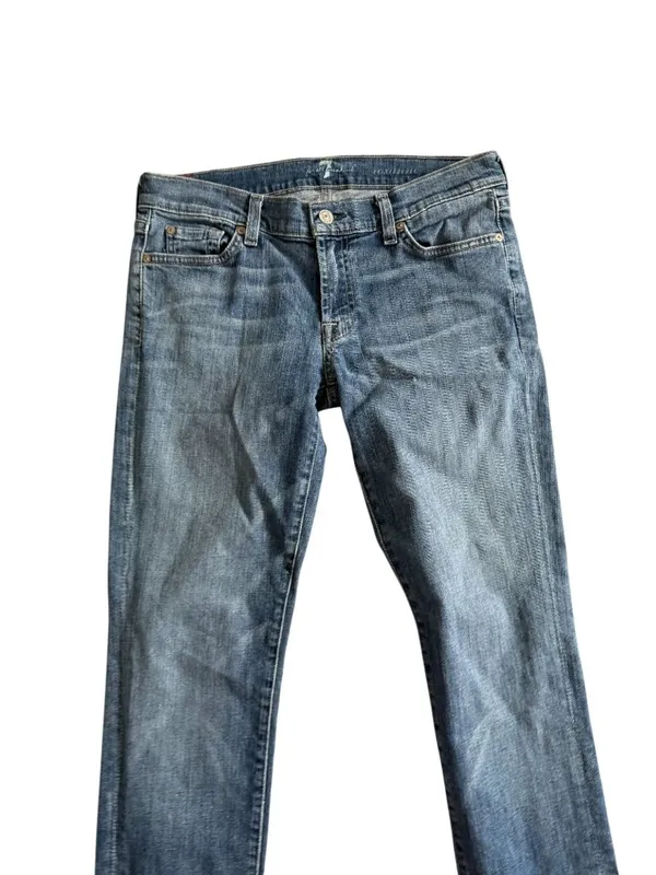 7 FOR ALL MANKIND Roxanne Medium Wash Jeans Size 28 - Image 2