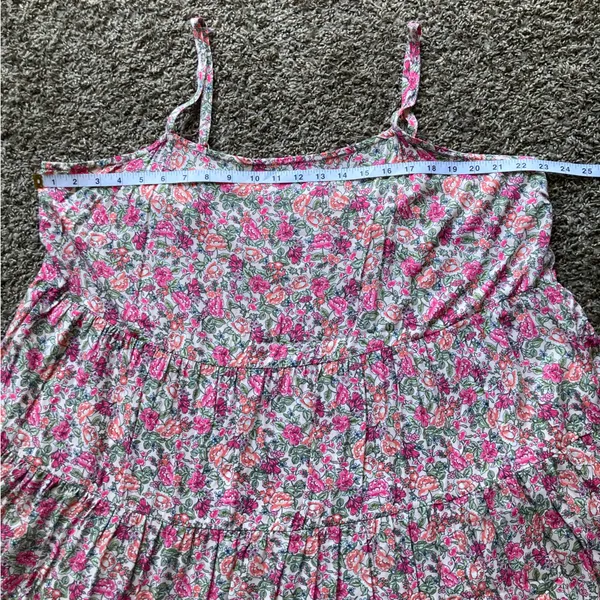 Old Navy Pink Floral above the knee Dress - Image 6