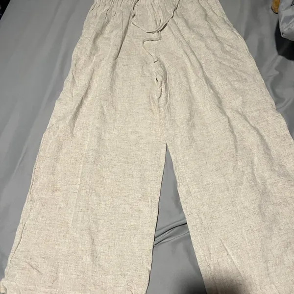 Petal and Pup Hawthorne Linen‎ Blend Wide Leg Crop Pants size 6 - Image 9