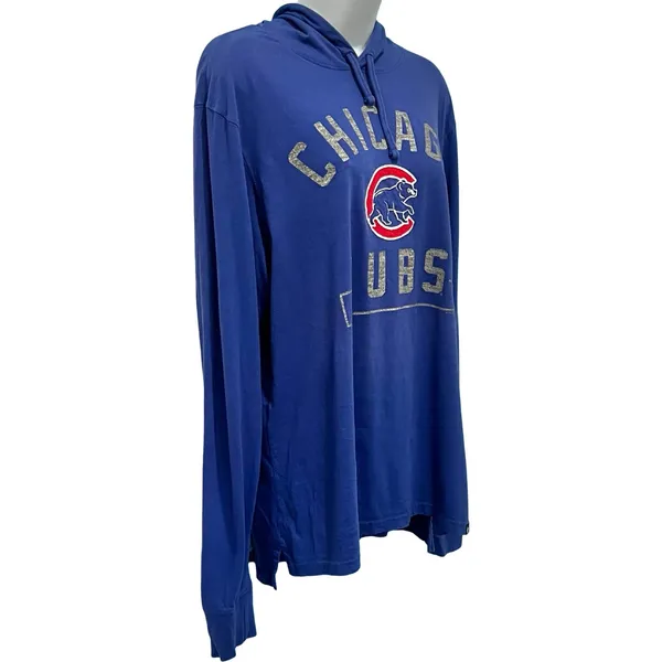 Chicago Cubs Blue Red ‘47 Brand MLB Baseball Lightweight Hoodie size L Unisex - Image 7