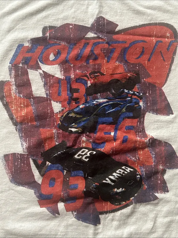 PrettyLittleThing Houston Vintage Style Race Car Graphic Tshirt size Medium - Image 2
