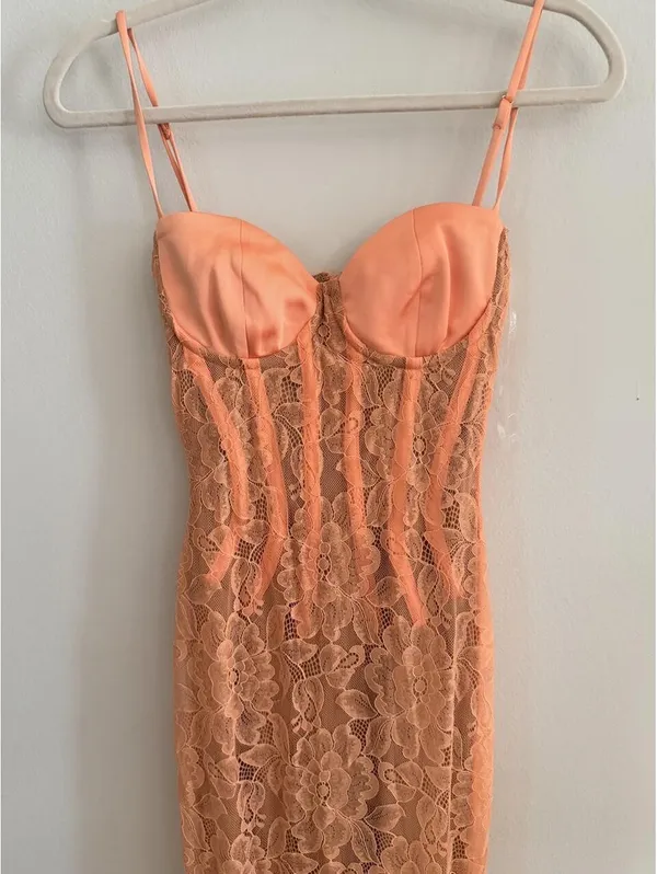 House Of Cb Cordelia Lace-Embroidered Corset Maxi Dress - Image 4