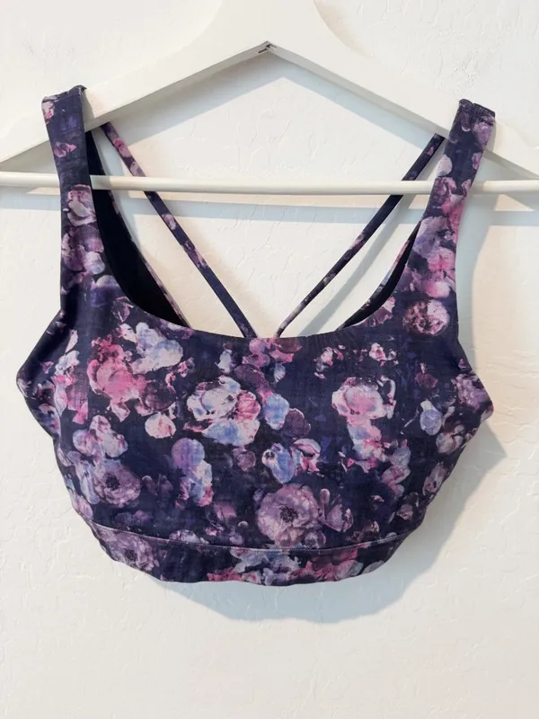 Athleta‎ Matching Set Size XS Floral Leggings Sports Bra Outfit Soft Bloomcore - Image 4