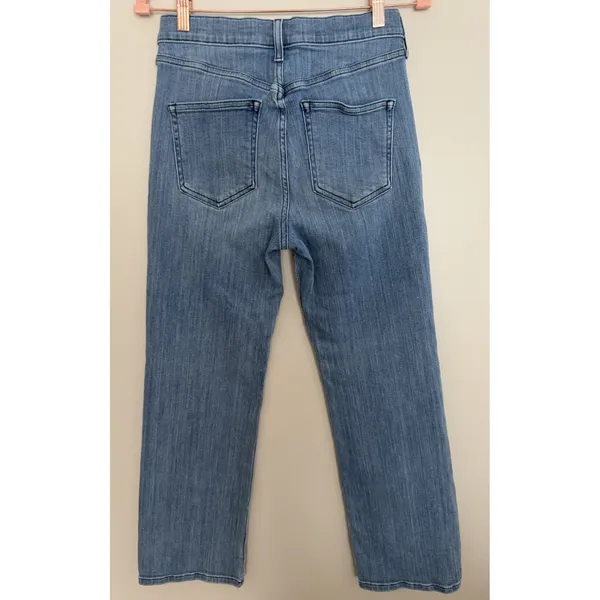 AYR The Pop Straight Jeans High Rise Medium Wash Stretch Denim Women's Size 28 - Image 2
