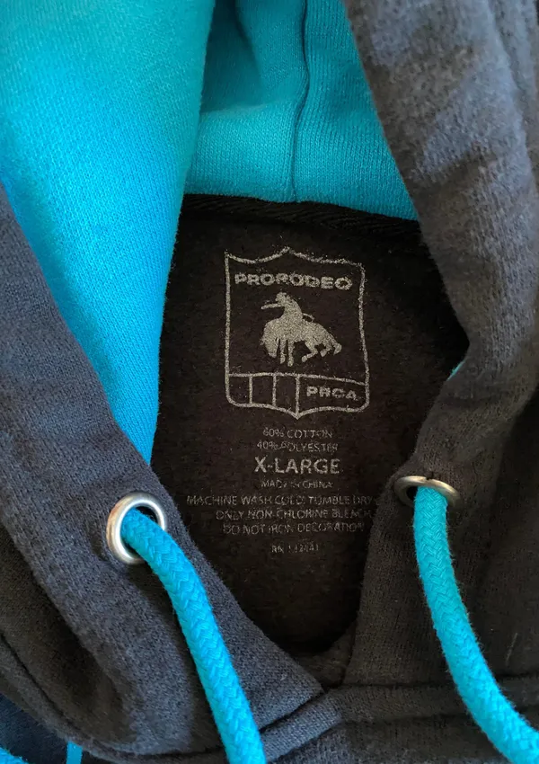 Rodeo Hoodie Black Size XS - Image 3