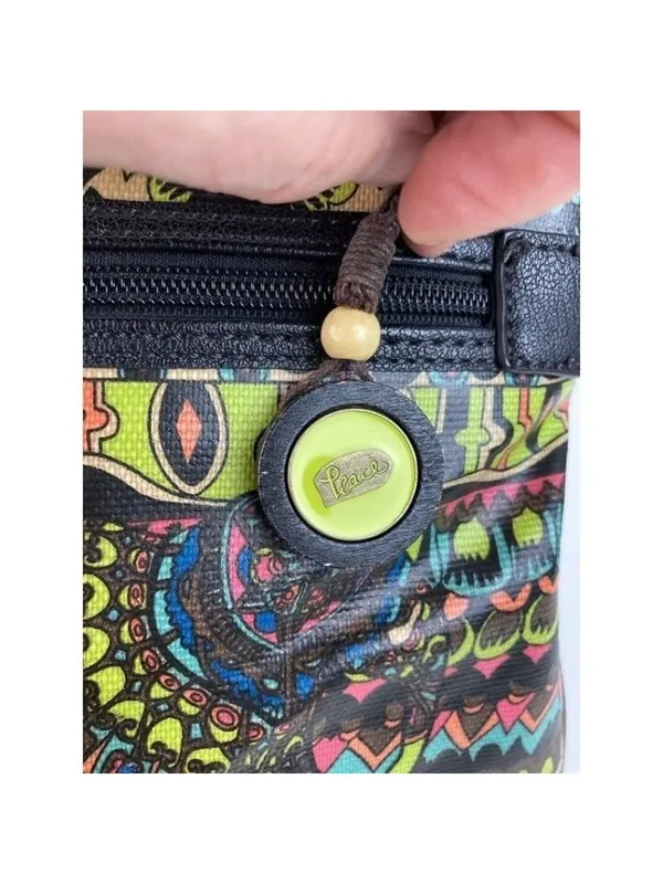 -Sakroots Crossbody Messenger Handbag Purse Boho Mixed Print Travel Shoulder Bag - Image 7