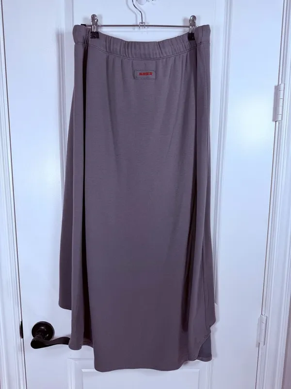 Peace Love World Boheme High-Low Knit Maxi Skirt with Drawstring Waist - Image 4