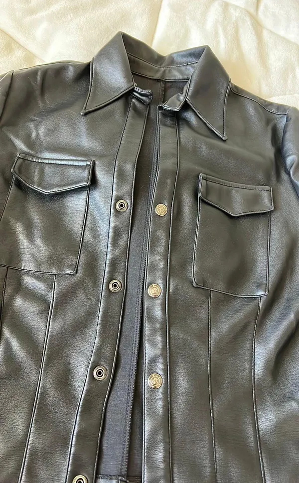 Leather Black Jacket - Image 2