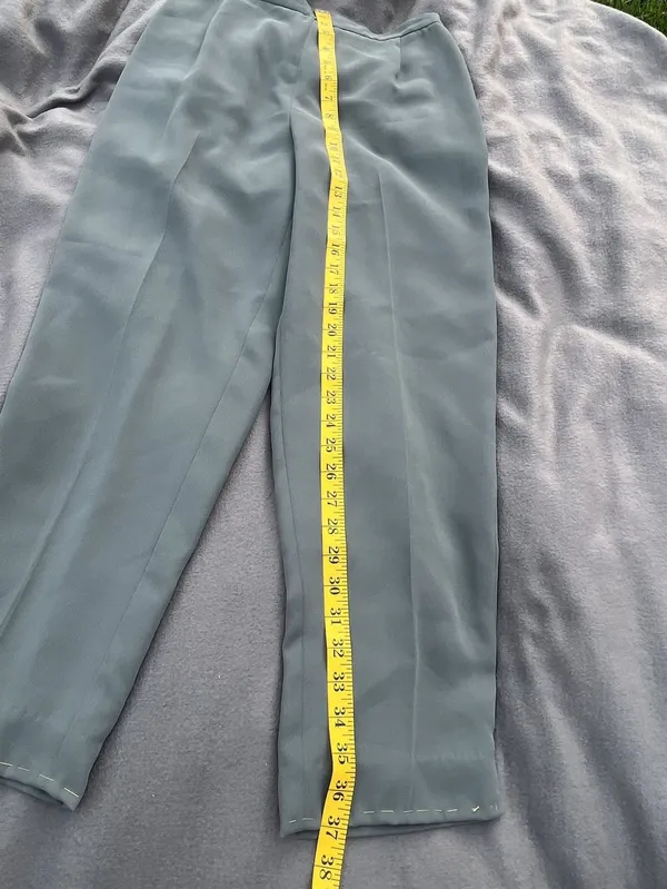 Petite Sophisticate Sea Green Pant Suit Set Size 6 - Image 14