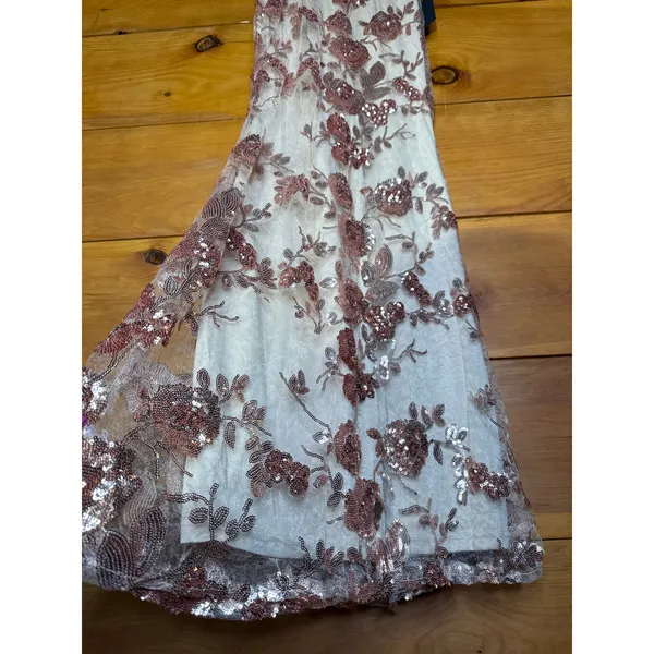 NWT Lulus Shine Language Rose Gold Sequin Mermaid Dress Ball Banquet Gala Sz XS - Image 5