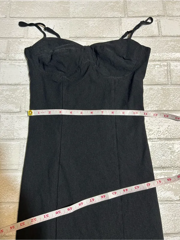 Garage Classic Black Spaghetti-Strap Bodycon Dress - Image 7