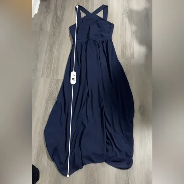 Lulus Air of Romance Navy Blue Sleeveless Formal Maxi Dress‎ Size L - Image 12
