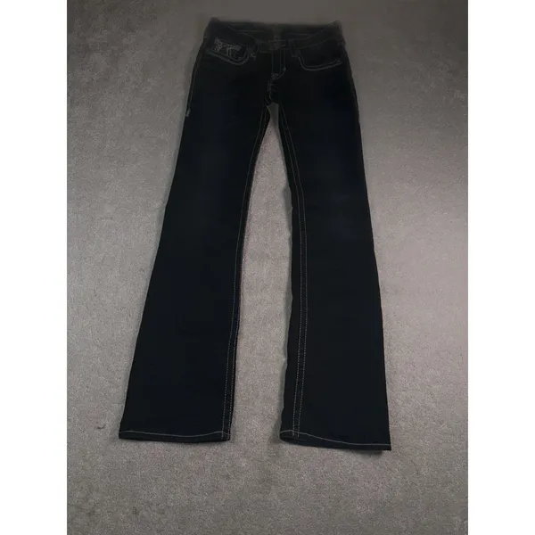 Women's Big Star Liv boot cut distressed jeans size 28x35 Regular - Image 3
