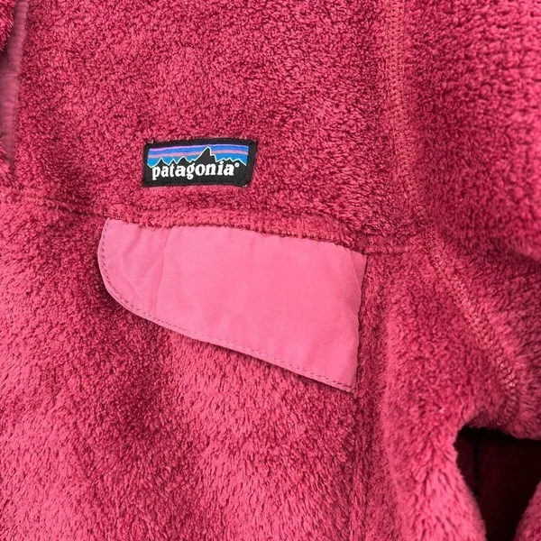 PATAGONIA Synchilla Retool Snap-T Pullover magenta / pink pockets size medium - Image 7