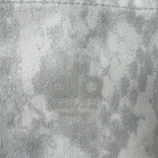 Alo Yoga Leggings Women’s‎ Small Gray White Python Print Cropped High Rise Yoga - Image 7