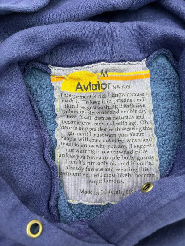 Aviator Nation Purple vail relaxed hoodie - Image 4