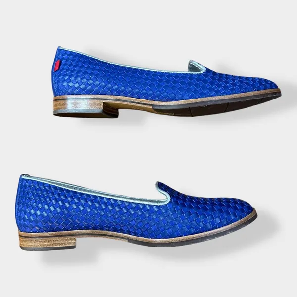 Marc Joseph New York Leather Columbus Flats‎ in Blue size 7.5 - Image 9