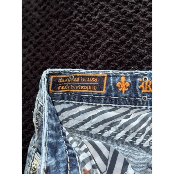 Rock Revival‎ Jeans Womens Blue Janelle Capri Wash Denim Size 25 - Image 4