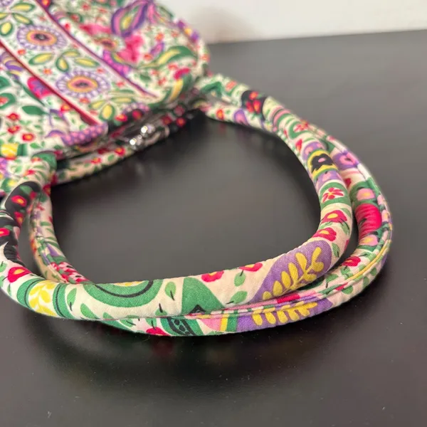Vera Bradley Viva La Vera Print Bag Eloise Kiss Clasp Metal Closure Quilted - Image 10