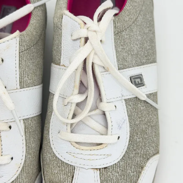 FootJoy Casual Collection Womens Golf Shoes 8 M White Gray Pink 97717‎ - Image 3