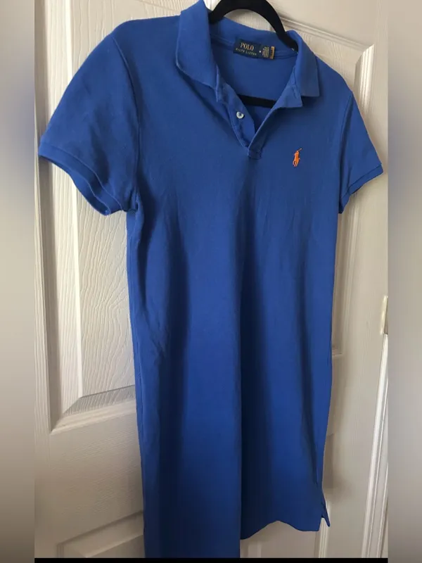 Ralph Lauren Polo Short Sleeve Y2K Party 2000 Hipster Mesh Mini Dress M Preppy - Image 7