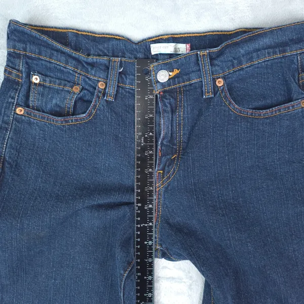 Vintage‎ Levis 515 Bootcut Jeans Women 8L (33x35) Dark Wash Blue Stretch Y2K - Image 14