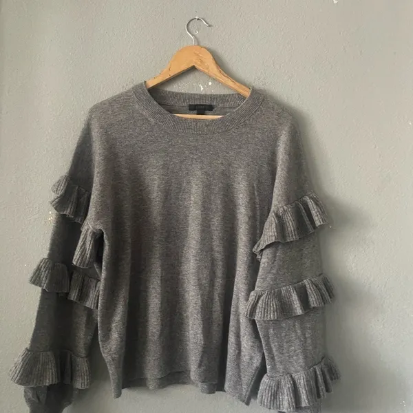 J. Crew Heather‎ Gray Wool Sweater - Image 6